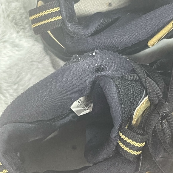 Nike Foamposite Pro Gold Black Big Kid Shoes 4Y (Missing Insoles) - Picture 4 of 5